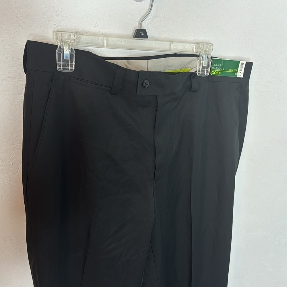 Louis Raphael Men's Golf Trousers Size 36 X 30 Black